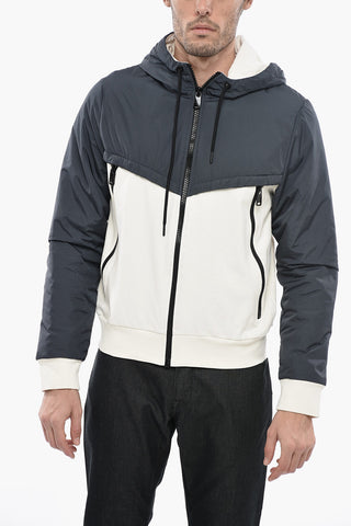 CC COLLECTION Two Tone DOMIN Hoodie with Nylon Detail