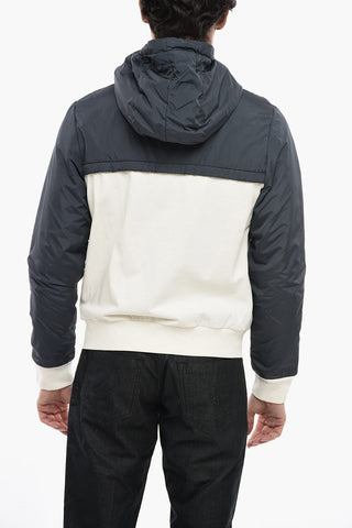 CC COLLECTION Two Tone DOMIN Hoodie with Nylon Detail