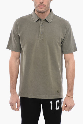 3 Button Hopsack Cotton Polo