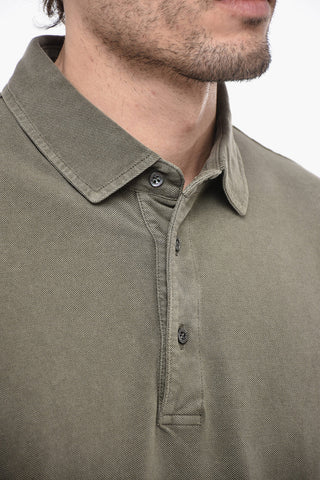 3 Button Hopsack Cotton Polo