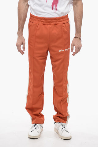 Track Pants with Contrasting side Bands and Ankle Zip