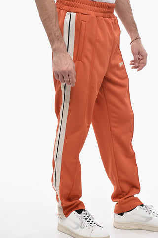 Track Pants with Contrasting side Bands and Ankle Zip