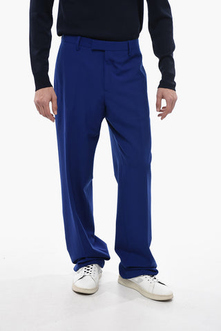 Wool-Blend Tapered-Fit Trousers