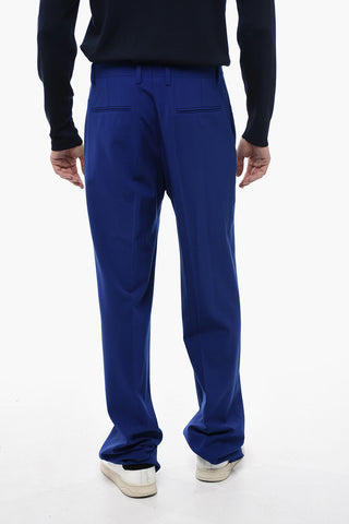 Wool-Blend Tapered-Fit Trousers