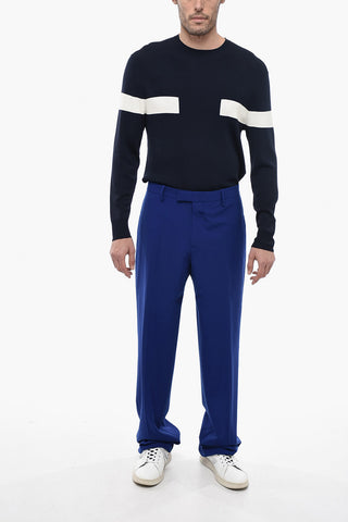 Wool-Blend Tapered-Fit Trousers