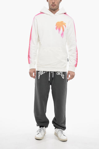 SPRAYED PALM Hoodie Sweatshirt with Multicolored Print