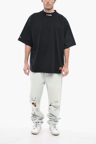 CTNMB T-shirt Girogollo con Logo Ricamato
