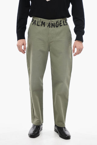 Pantaloni Tapered Fit con Effetto Distressed