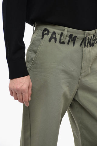 Pantaloni Tapered Fit con Effetto Distressed