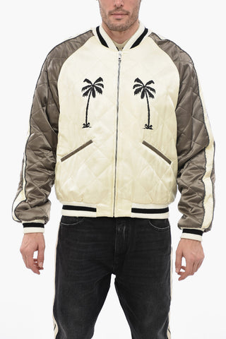 Bomber UPSIDEDOWN con Ricamo Palme