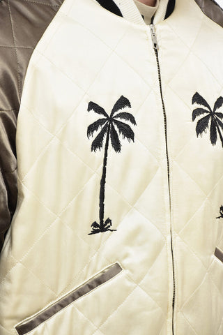 Bomber UPSIDEDOWN con Ricamo Palme
