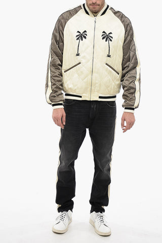 Bomber UPSIDEDOWN con Ricamo Palme