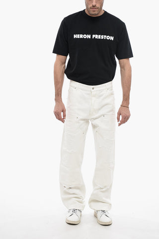 Distressed Denim CARPENTER Cargo Pants
