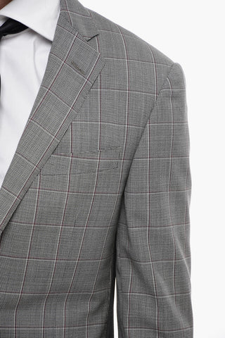 Abito ACADEMY in Lana Vergine con Motivo Windowpane