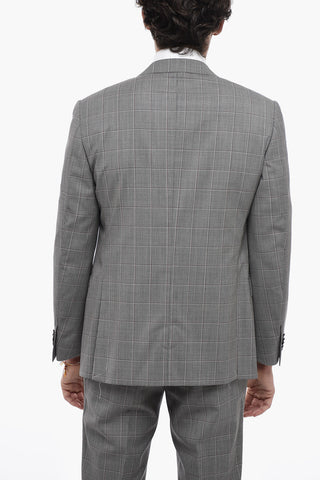 Abito ACADEMY in Lana Vergine con Motivo Windowpane