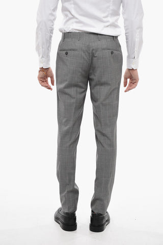 Abito ACADEMY in Lana Vergine con Motivo Windowpane