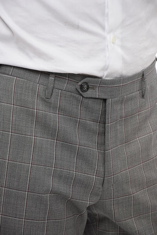 Abito ACADEMY in Lana Vergine con Motivo Windowpane