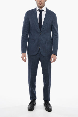 CC COLLECTION Pin Check REWARD Suit with Flap Pockets