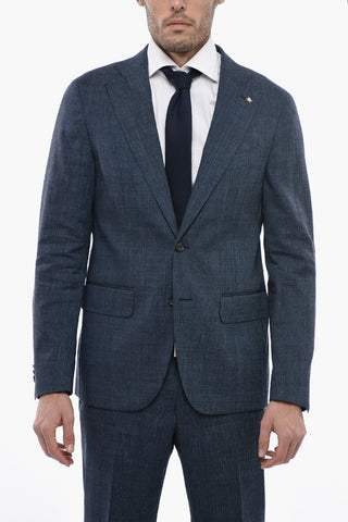 CC COLLECTION Pin Check REWARD Suit with Flap Pockets