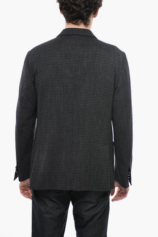 T-PROJECT Blazer in Misto Lana con Dettagli in Tessuto Tecnico