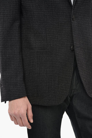T-PROJECT Blazer in Misto Lana con Dettagli in Tessuto Tecnico