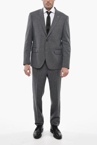 CC COLLECTION Anzug aus Schurwollmischung RIGHT mit klassischem Revers