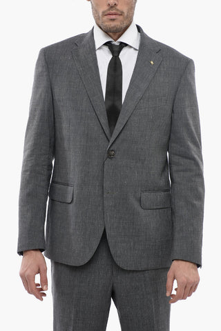 CC COLLECTION Anzug aus Schurwollmischung RIGHT mit klassischem Revers