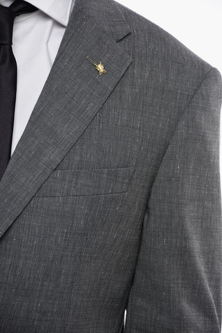 CC COLLECTION Anzug aus Schurwollmischung RIGHT mit klassischem Revers