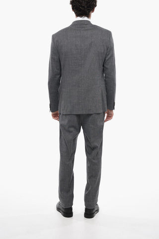 CC COLLECTION Anzug aus Schurwollmischung RIGHT mit klassischem Revers
