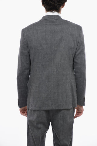 CC COLLECTION Anzug aus Schurwollmischung RIGHT mit klassischem Revers