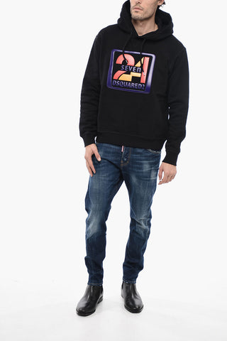 Solid Color 24 SEVEN COOL Hoodie with Embossed Detail
