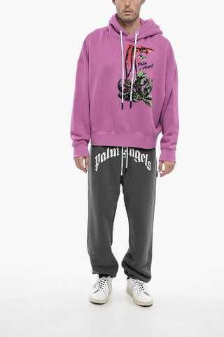 UPSIDEDOWN PALM Hoodie Sweatshirt with Embroidery