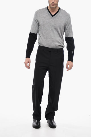 SEASONAL Slim Fit Pants with Embroidered Logo