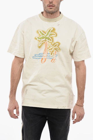 Vintage Effect Crew-Neck T-shirt