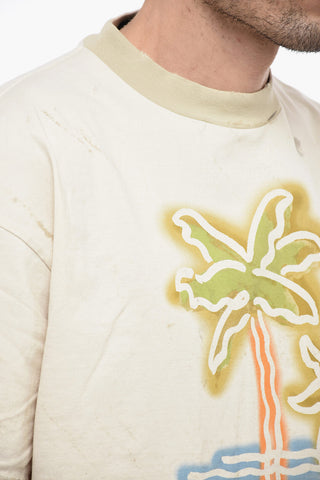 Vintage Effect Crew-Neck T-shirt