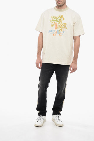 Vintage Effect Crew-Neck T-shirt