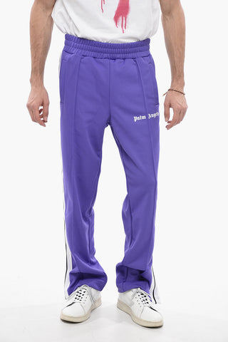 Track Pants with Contrasting side Bands and Ankle Zip