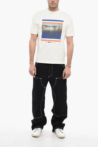 Crew Neck MISPRINTED Cotton T-Shirt