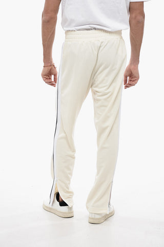 Track Pants with Contrasting side Bands and Ankle Zip