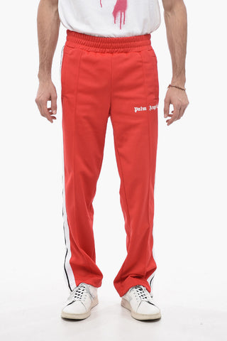 Track Pants with Contrasting side Bands and Ankle Zip