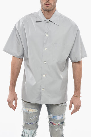 Cotton Bowling Shirt with Breast-pocket