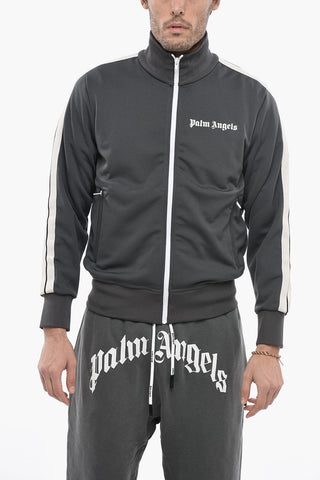 2-Pockets Track Sweatshirt with Zipped Closure
