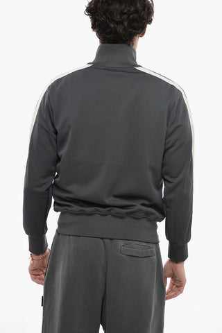 2-Pockets Track Sweatshirt with Zipped Closure
