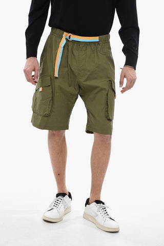 Shorts Cargo con Cintura Multicolor