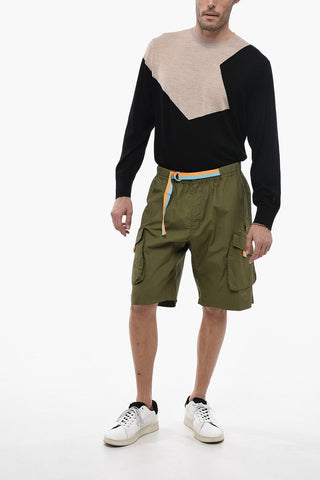 Shorts Cargo con Cintura Multicolor