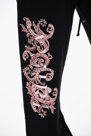 Cotton Joggers with Paisley Print