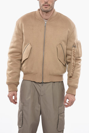 QUOTE CASHM BOMBER JACKET CAMEL CAMEL