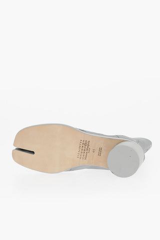 MM22 Laminated Leather TABI Booties 7cm