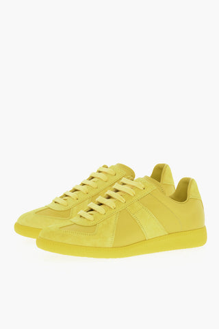 MM22 Ton On Ton Suede and Leather Low-Top Sneakers