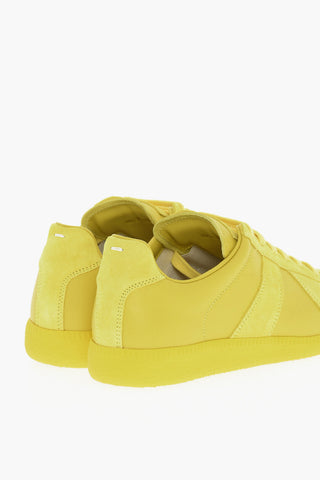 MM22 Ton On Ton Suede and Leather Low-Top Sneakers